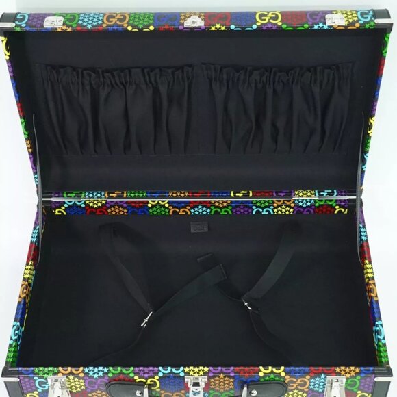GUCCI GG Psychedelic 603765 Canvas Trunk Travel Suitcase Multicolor - Picture 12 of 12